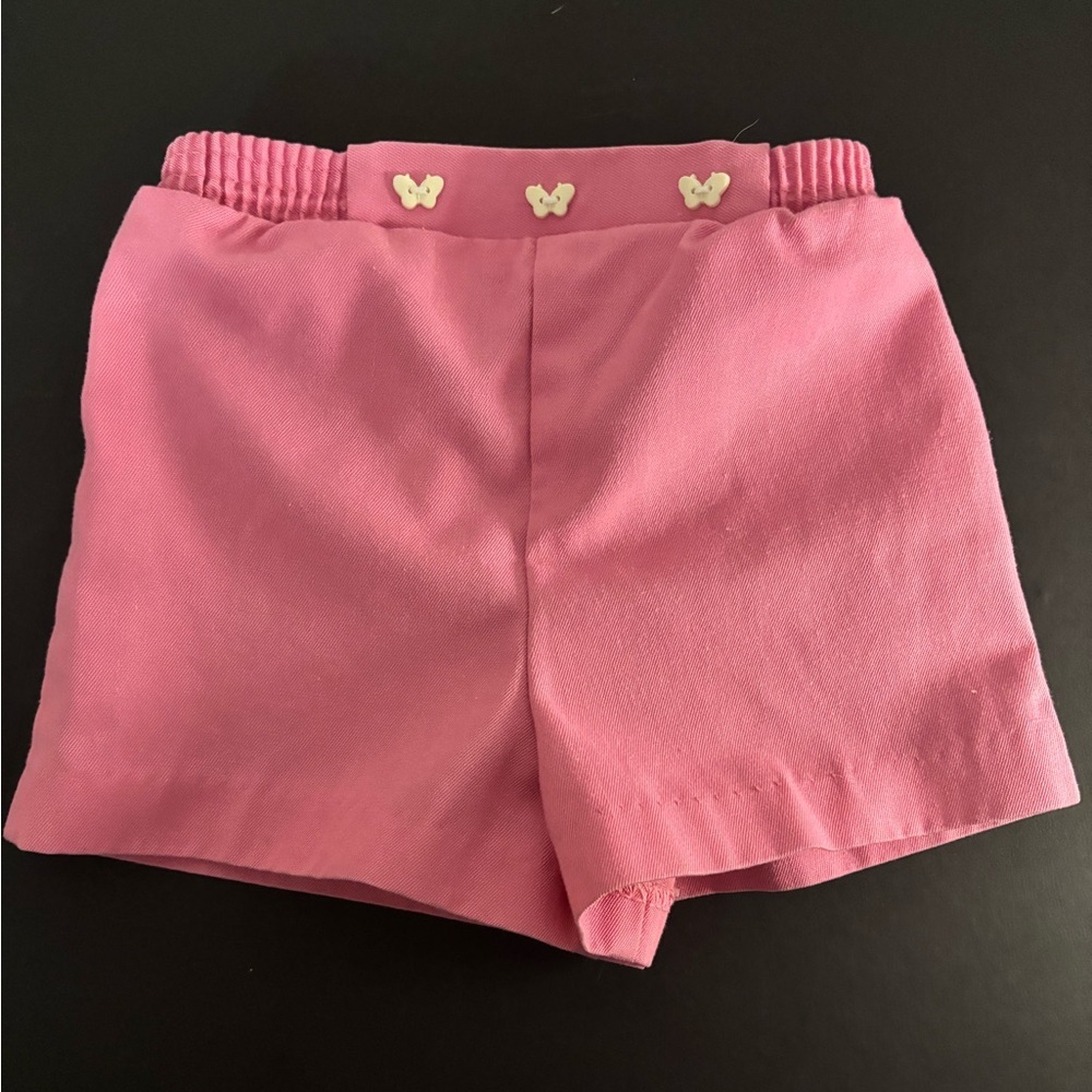 Vintage pink butterfly shorts
